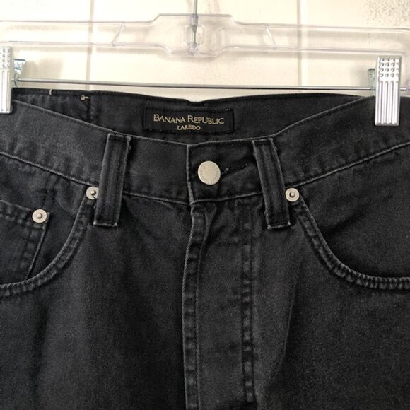 Banana Republic Laredo Mens Black Jeans Size 32R - Picture 4 of 10